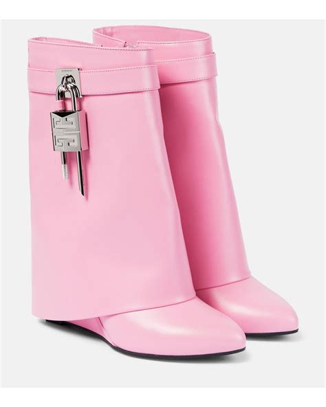 givenchy pink knee high boots|Givenchy golden boots.